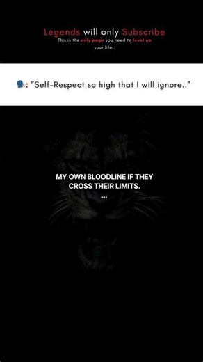 Self-Respect so high that I...#discipline #motivation #stayfocused #viral #ego #youself #shortfeed