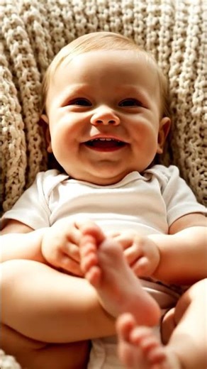 She Found Her Tiny Feet! 😭🦶✨ #babyl #cute