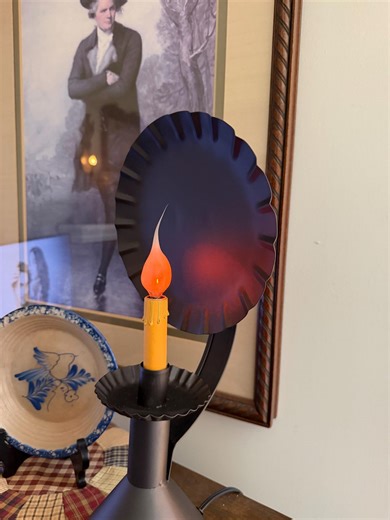 Primitive Colonial Tinware Lamp - Etsy