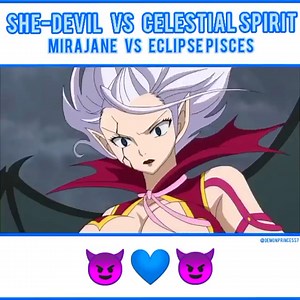 Mirajane VS Eclipse Pisces 😈💙😈 【 ©️ to TV Tokyo, A-1 Pictures 】 – Mirajane | Mirajane Strauss - The Demon Princess