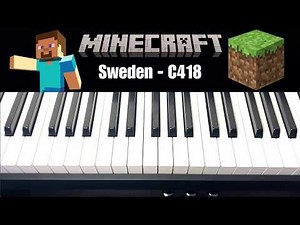 How to Play Sweden (Minecraft) on Piano - Easy Tutorial