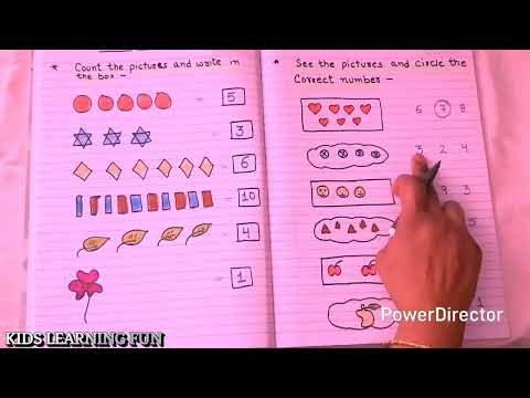 LKG MATHS Annual Exam Question Paper CBSE BOARD//LKG Maths Worksheet ‪@kidslearningfun2013‬