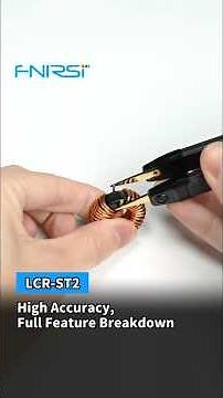 FNIRSI LCR-ST2 Dual-Mode Smart Tweezer LCR Meter with Kelvin Clips | One-Hand Components Testing