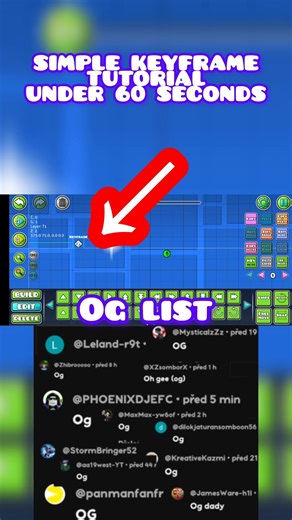 KEYFRAME TUTORIAL #tutorial #gaming #geometrydash #gdupdate #gd