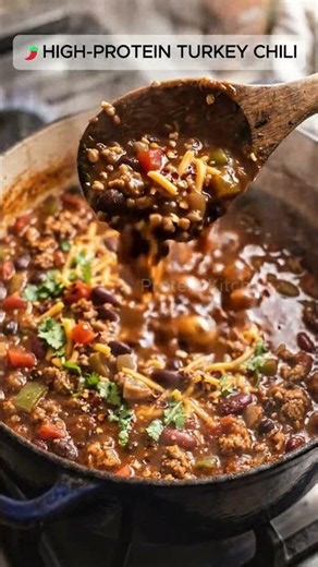 🌶️High-Protein Turkey Chili