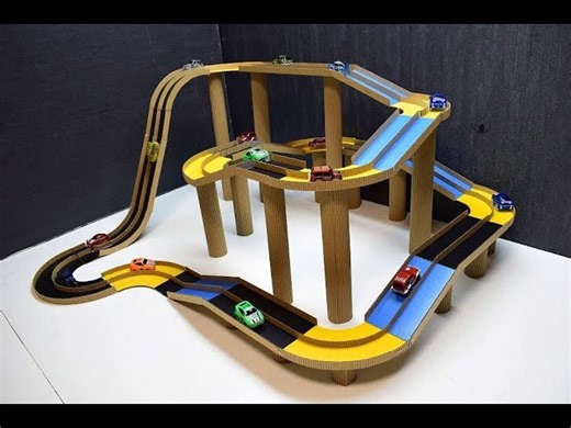 Design a DIY Magic Track with Cars Using Cardboard