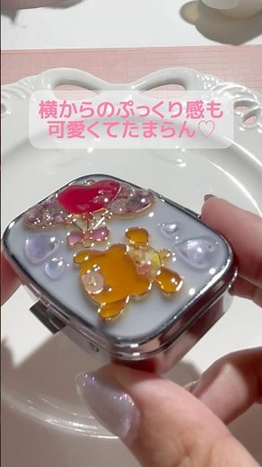 【100均ドライフラワーと空枠で💐】激かわピルケース🩷ふわぷあさん作#100均レジン #100均購入品 #100均diy #ハンドメイド #ダイソー購入品 #ダイソー#shorts