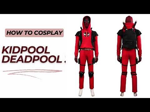 Kidpool Deadpool 3 Costumes Halloween Cosplay Outfits Children Top Level #Takerlama #deadpool