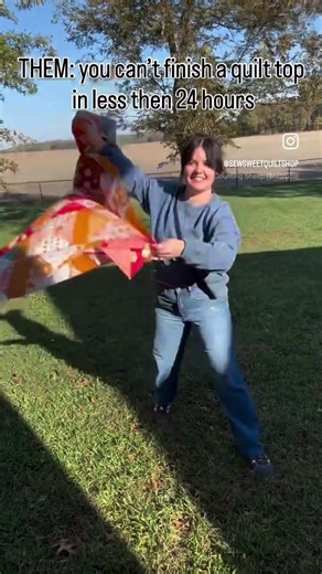 ME: challenge accepted • Pattern: Tropicana for Villa Rosa Designs #maketimetomakequilts #sewdaily