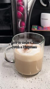 How to use a Nespresso to make a latte #nespresso #nespressovertuo #nespressomachine #nespressohacks