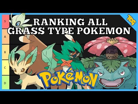 Ranking All GRASS TYPE Pokemon !!! (Tier List)