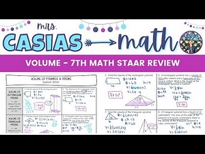 Volume of Prisms and Pyramids | 7th Grade Math STAAR Test Review Lesson
