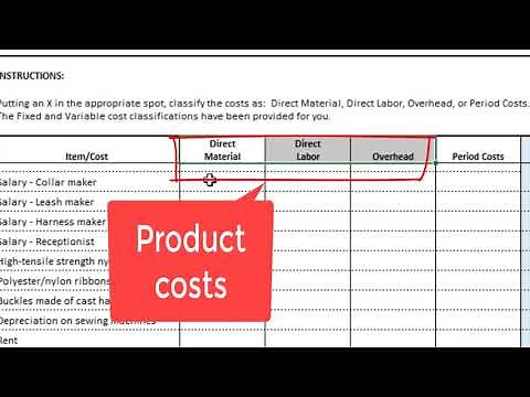 ACC202 Milestone 1 Cost Classification Tab