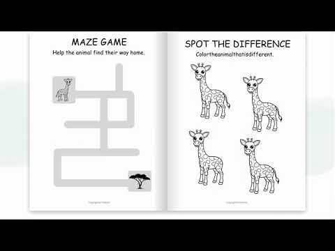 Tiger Safari Adventure Coloring and Activity Book