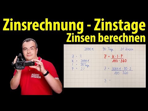 Zinsen berechnen - Zinstage angegeben - sechs Übungen mit Lösungen | Zinsrechnung - Lehrerschmidt