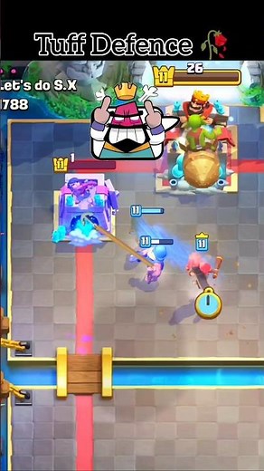 Tuff Rocket Defence 🥀 #clashroyale