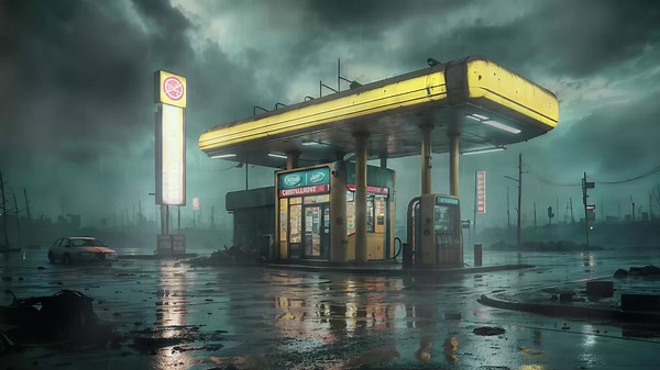 Forgotten Gas Station Live Wallpaper