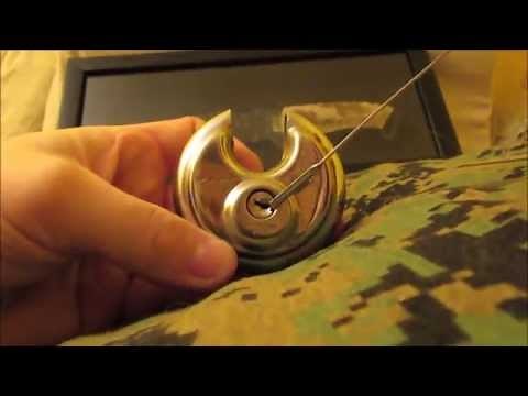 raking and picking open a master lock disc lock no 40
