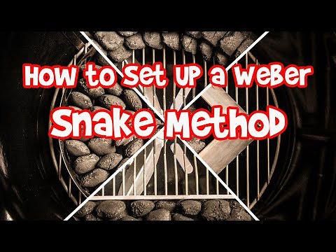 How to setup the snake method on a Weber kettle
