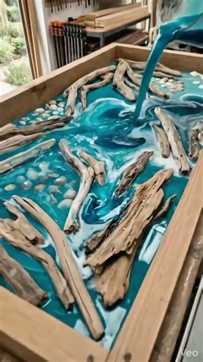 I Poured the Ocean Into a Dining Table 🌊