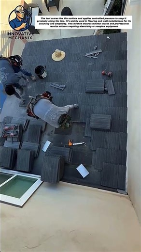 Perfect Straight Cuts on Large Tiles | Manual Tile Cutter Guide