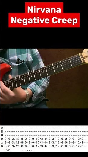 Nirvana Negative Creep Guitar Tutorial