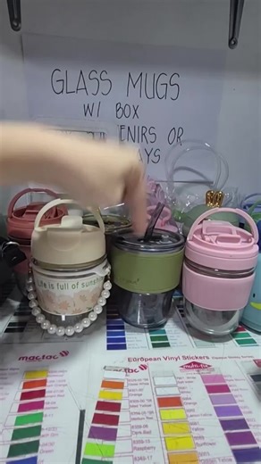 Tiger Girl Special 350ml Reusable Travel Glass Cup Mug With Lid Straw Handle & Protective Sleeve For Coffee & Juice