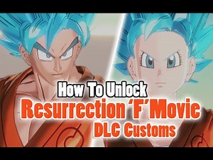 Dragon Ball Xenoverse: Fukkatsu no F Movie DLC How To Download Vegeta ,Goku Customs