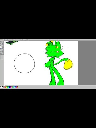 Alien cat speedpaint JS paint