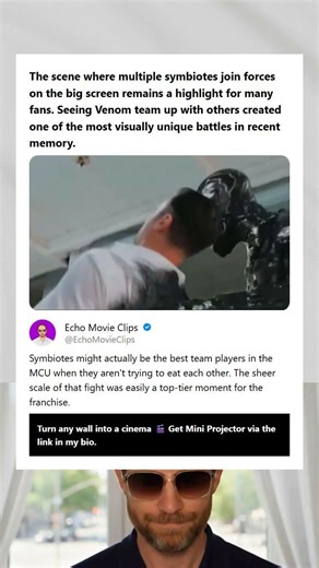 The scene where multiple symbiotes join forces on the big screen remains a highlight for many fans S