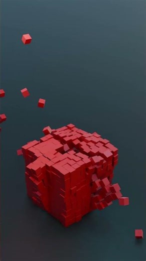 💣🧊 TNT vs 1000 Cubes – INSANE Blender Physics Explosion! | Satisfying 3D Short