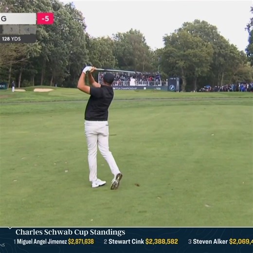 Ludvig Åberg birdied his final three holes for an opening 64 and the BMW PGA Championship co-lead. 📈 ROLEX | #ROLEXSeries | Golf Channel