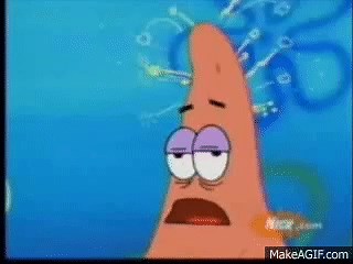 Patrick's Brain Short Circuits on Make a GIF
