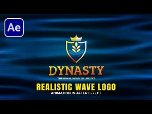 How to Create Realistic Wave Logo Animation in after effect I Tutorial I