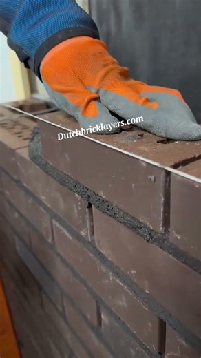 Empty joint bricklaying #architect #asmr #bricklayer