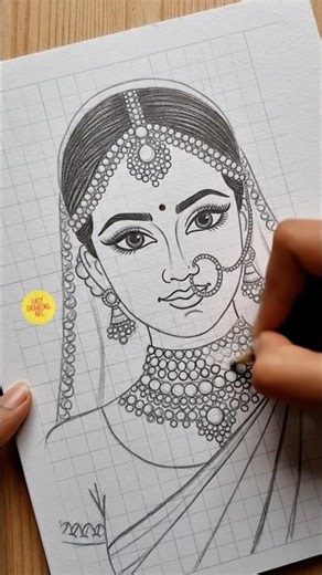 beautiful indian bride sketch drawing #drawing #sketch #art