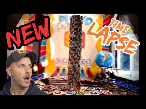 Attempting The Best Made High Risk Coin Pusher Tower Time-Lapse Fail!