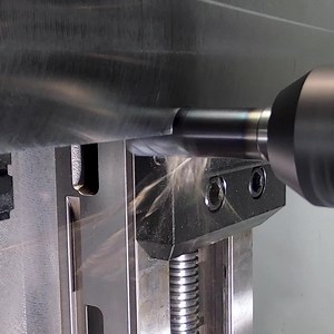 Full Slot Milling… into 90% Step Over… Into Aggressive Helical Z Dive… Monstrous Cutting with the Necked HARVI 1 TE in Steel. | Titans of CNC Machining
