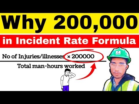 Why 200,000 in Incident Rate Formula || What is Incident/Accident Rate Formula.