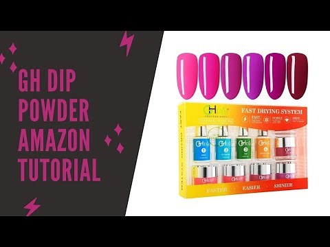GH DIP POWDER AMAZON NAIL KIT TUTORIAL