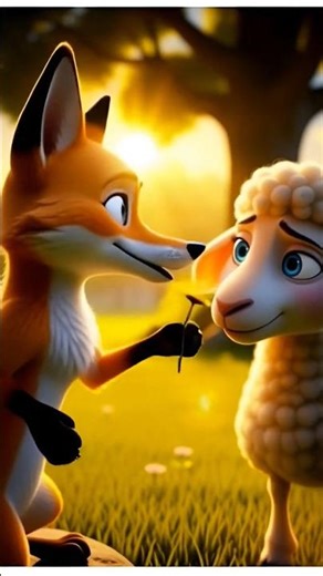 fox wants to eat sheep moral story#ai #moralstory #animation