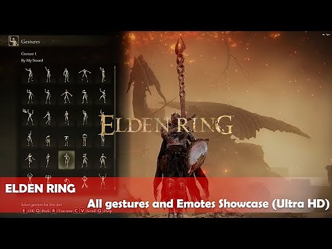 ELDEN RING - All gestures and Emotes Showcase (Ultra HD)