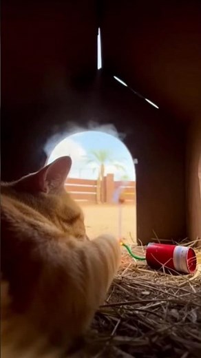 parrot attack on cat 😂#funny #cat #parrot #shorts #sora2