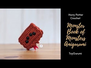 Harry Potter Crochet Series || How to Crochet Monster Book of Monsters Amigurumi Pattern & Tutorial