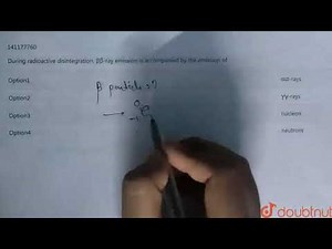 During radioactive disintegration, `beta`-ray emission is accompanied by the emission of