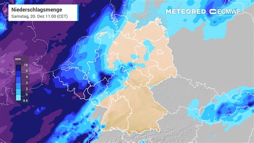 🌧️ Heute: Weitgehend trocken, nur im Nordwesten etwas Regen 🌦️ Fr–Sa: Lokal leichter Regen, sonst meist trocken ☁️ So: Im Westen vereinzelt #Regen, sonst niederschlagsarm Alles zum Thema #Wetter findet ihr hier 👉 🔗 https://f.mtr.cool/bfyylbfxuf | Meteored Deutschland