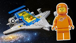 Take to space with the orange LEGO Classic Space minifigure on Pick a Brick