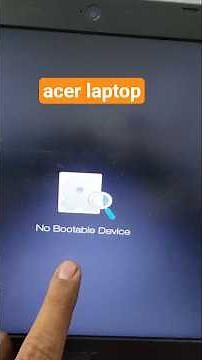 How to Fix Acer Laptop Boot Device Not Found in UEFI Settings #techtutorial