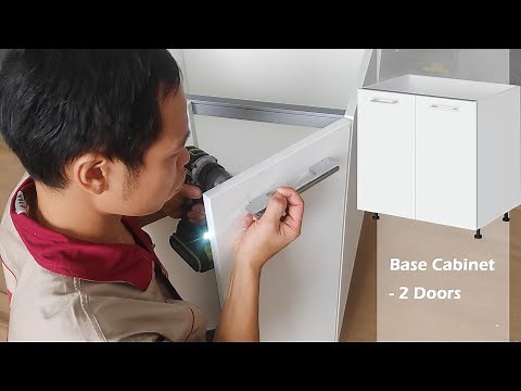 How To Easily Assemble A Two Door Base Cabinet