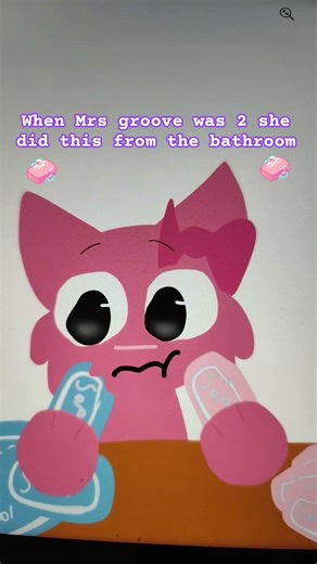 when Mrs goof 2 she did this in the bathroom 🧼